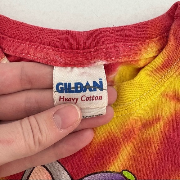 Vintage Kids 90s/Y2K Chuck E. Cheese Tie-Dye T-Shirt Size Youth Large - Picture 3 of 7